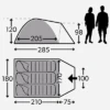 Kampa Brighton 3 Dome Tent Grey 2 Kampa Brighton 3 Dome Tent Grey -Fritz Berger 601983 4391331