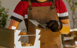 Fennek Barbecue Apron Waxed Gray 15 Fennek Barbecue Apron Waxed Gray -Fritz Berger 605827 4451907