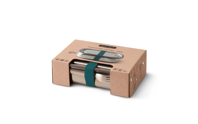 Black+Blum Black And Blum Lunch Box Stainless Steel Small 600 Ml Ocean 4 Black+Blum Black And Blum Lunch Box Stainless Steel Small 600 Ml Ocean - Image 2