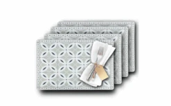 Westmark Arabesque Placemats 4 Pieces 43.5 X 28.5 Cm Blue