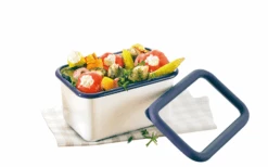 HoneyWare Enamel Food Storage Box S High 0.7 Liters Blue -Fritz Berger 618363 4417651