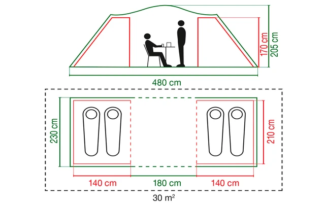 Coleman Spruce Falls 4 Tunnel Tent 7 Coleman Spruce Falls 4 Tunnel Tent - Image 5