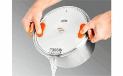 GSI Glacier Stainless Steel Base Camper Cooking Set 6 Piece Large -Fritz Berger 648939 4582089