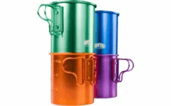 GSI Bugaboo Aluminum Cup With Folding Handles And Measuring Scale 415 Ml Purple -Fritz Berger 655224 4581171