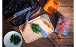 GSI Rakau Gourmet Knife Set Including Cutting Board And Knife Sharpener 7 Pieces -Fritz Berger 659280 4582203