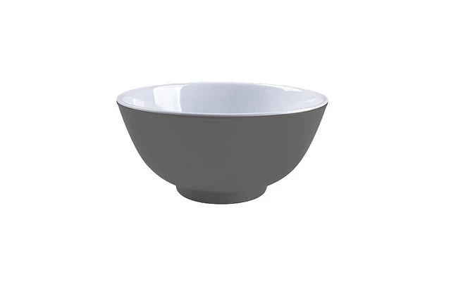 Bo-Camp Bowl Two Colors 4 Pieces Grey 5 Bo-Camp Bowl Two Colors 4 Pieces Grey - Image 3