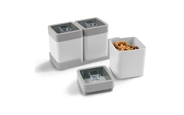 Sunware Sigma Dry Food Set 0.6 Liters With Tray Dark Green 4 Sunware Sigma Dry Food Set 0.6 Liters With Tray Dark Green - Image 2