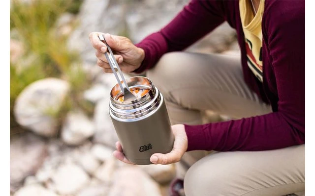 Esbit Classic Stainless Steel Thermal Food Container 1000 Ml Olive Green 4 Esbit Classic Stainless Steel Thermal Food Container 1000 Ml Olive Green - Image 2