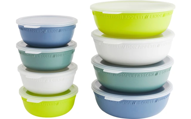 Rotho Tresa Bowl With Lid 0.35 Liters Green Blue 3 Rotho Tresa Bowl With Lid 0.35 Liters Green Blue