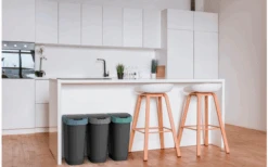 Rotho Twist Waste Garbage Can With Swing And Hinged Lid 25 Liters Lime Green -Fritz Berger 688593 4830146 1