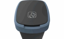 Rotho Twist Waste Garbage Can With Swing And Hinged Lid 25 Liters Dark Silver -Fritz Berger 689031 4830092 2