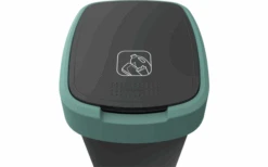 Rotho Twist Waste Garbage Can With Swing And Hinged Lid 25 Liters Dark Silver -Fritz Berger 689040 4830122 2