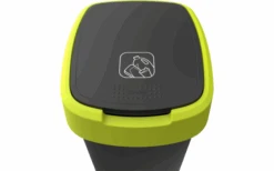 Rotho Twist Waste Garbage Can With Swing And Hinged Lid 25 Liters Lime Green