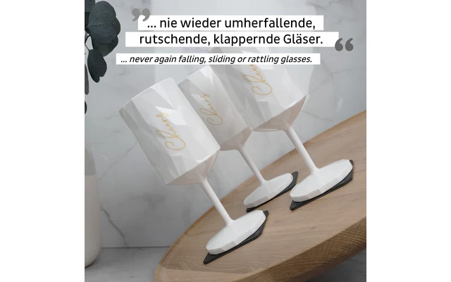 Silwy Magnet Plastic Glass WEIN CHEERS WHITE 0,3l 3 Silwy Magnet Plastic Glass WEIN CHEERS WHITE 0,3l