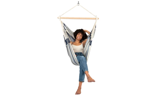 La Siesta Domingo Hanging Chair Basic Outdoor Sea Salt 5 La Siesta Domingo Hanging Chair Basic Outdoor Sea Salt - Image 3