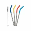 Katadyn Klean Kanteen Drinking Straws Set 4 Pieces Stainless Steel With Cleaning Brush 8 Mm -Fritz Berger 709367 4831565