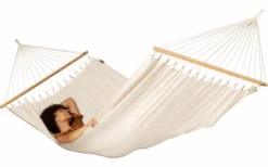 La Siesta Florencia Double Bar Hammock Organic Cotton Latte
