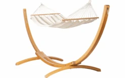 La Siesta Florencia Double Bar Hammock Organic Cotton Latte -Fritz Berger 712409 4913330