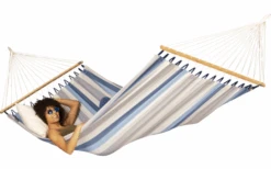 La Siesta Alisio Outdoor Double Rod Hammock Sea Salt