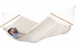 La Siesta Florencia Single Pole Hammock Organic Cotton Latte -Fritz Berger 712772 4913456