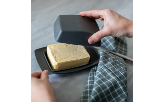 Koziol Rio Butter Dish Nature Leaf Green 6 Koziol Rio Butter Dish Nature Leaf Green - Image 4