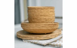 Koziol Club Plate Plate Deep 220 Mm Nature Wood -Fritz Berger 729014 4915553