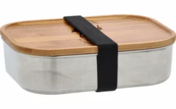 Berger Stainless Steel Can With Bamboo Lid And Rubber Band 800 Ml -Fritz Berger 732809 4969754