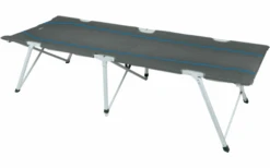 High Peak Toledo XL Camping Folding Bed 205 X 78 X 51 Cm Dark Gray / Blue