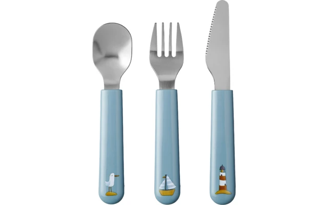 Mepal Mio Children Cutlery Set 3 Pieces Flowers And Butterflies 3 Mepal Mio Children Cutlery Set 3 Pieces Flowers And Butterflies