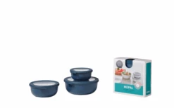 Mepal Cirqula Multi Bowl Set Round 3 Pieces 350 / 750 / 1250 Ml Nordic Denim -Fritz Berger 752742 5025303