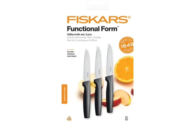 Fiskars Functional Form Utility Knife Set 3 Pieces 4 Fiskars Functional Form Utility Knife Set 3 Pieces - Image 2