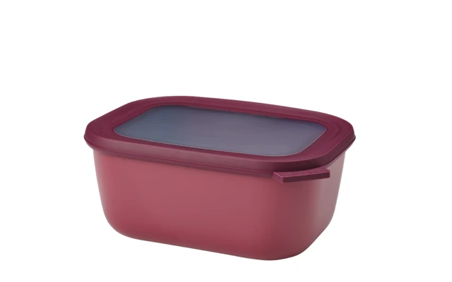 Mepal Cirqula Multi Bowl Rectangular 1500 Ml Nordic Berry 4 Mepal Cirqula Multi Bowl Rectangular 1500 Ml Nordic Berry - Image 2