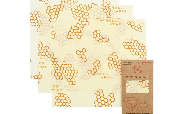 Bees Wrap Beeswax Cloth 3-pack M 25 X 27.5 Cm 4 Bees Wrap Beeswax Cloth 3-pack M 25 X 27.5 Cm - Image 2