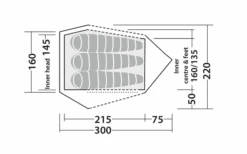 Robens Challenger 3XE Tunnel Tent Green -Fritz Berger 771893 5131136
