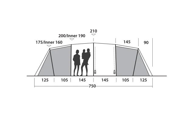 Easy Camp Huntsville Twin 800 Tunnel Tent For 8 People 8 Easy Camp Huntsville Twin 800 Tunnel Tent For 8 People - Image 6
