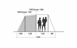 Easy Camp Huntsville 400 Tunnel Tent For 4 People -Fritz Berger 782849 5185709