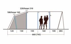 Outwell Hayward Lake 6ATC Inflatable Tunnel Tent 6 People 15 Outwell Hayward Lake 6ATC Inflatable Tunnel Tent 6 People -Fritz Berger 789692 5207240