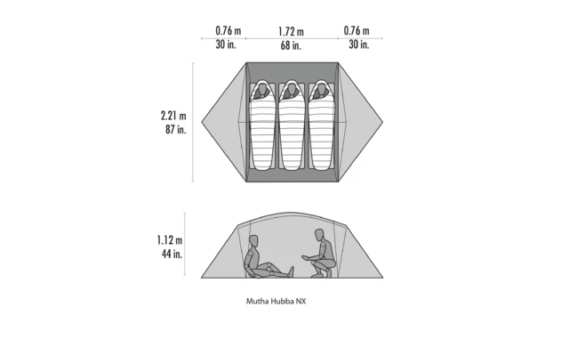 MSR Mutha Hubba NX V2 3 Personen Weiß 8 MSR Mutha Hubba NX V2 3 Personen Weiß - Image 6